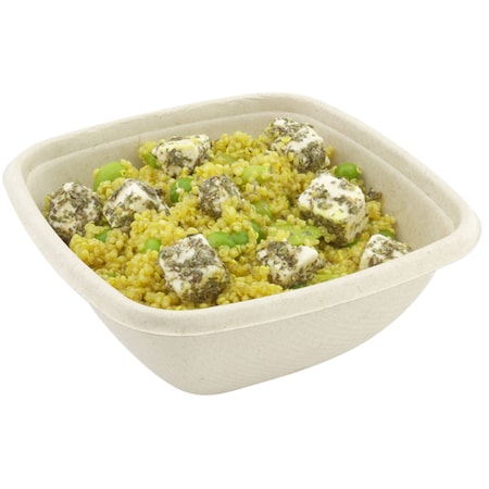 Abena Containers, To-Go, Square Bowl, 13 OzFor use with No 133219, PK500 133217
